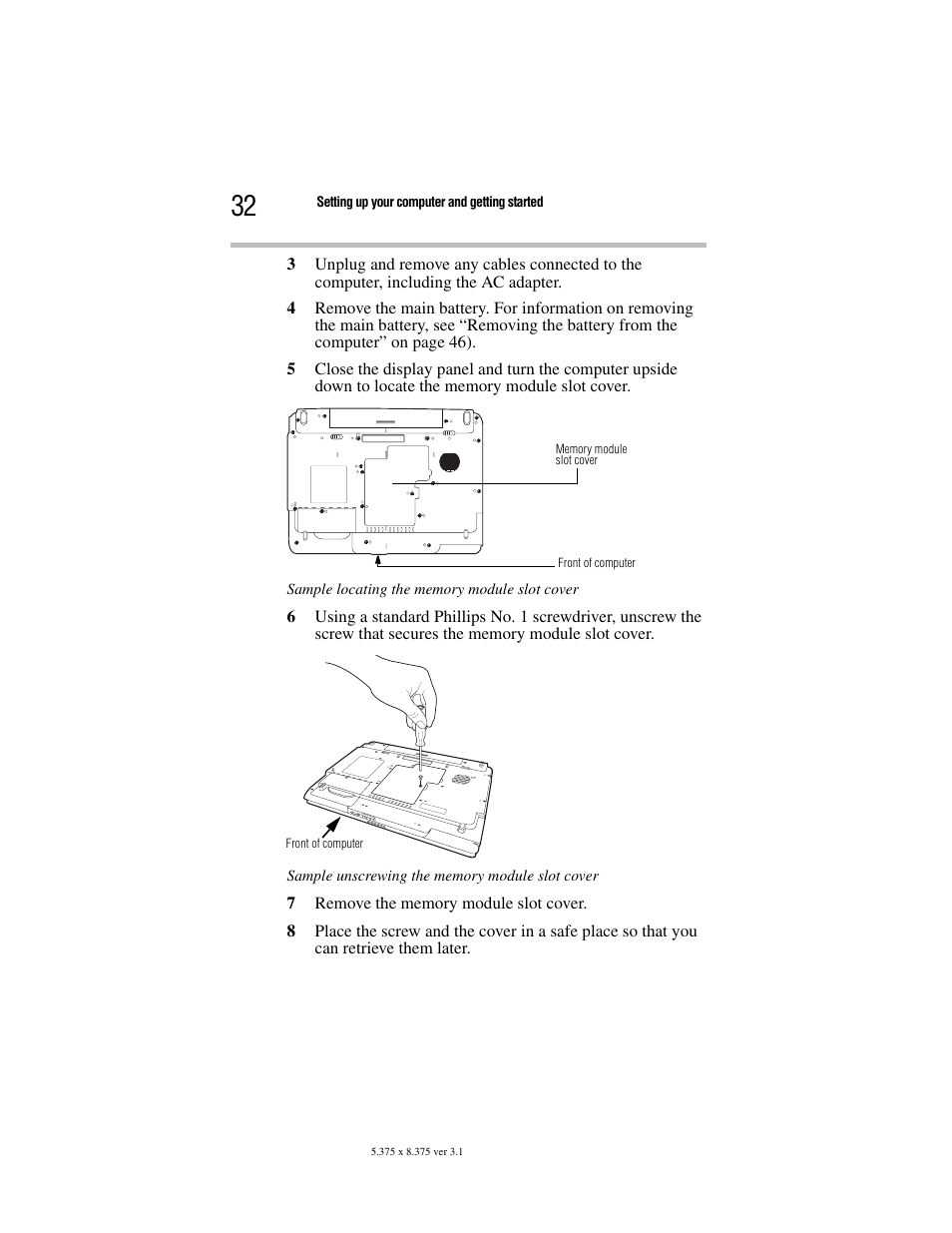 Toshiba Satellite A100/A105 User Manual | Page 32 / 72