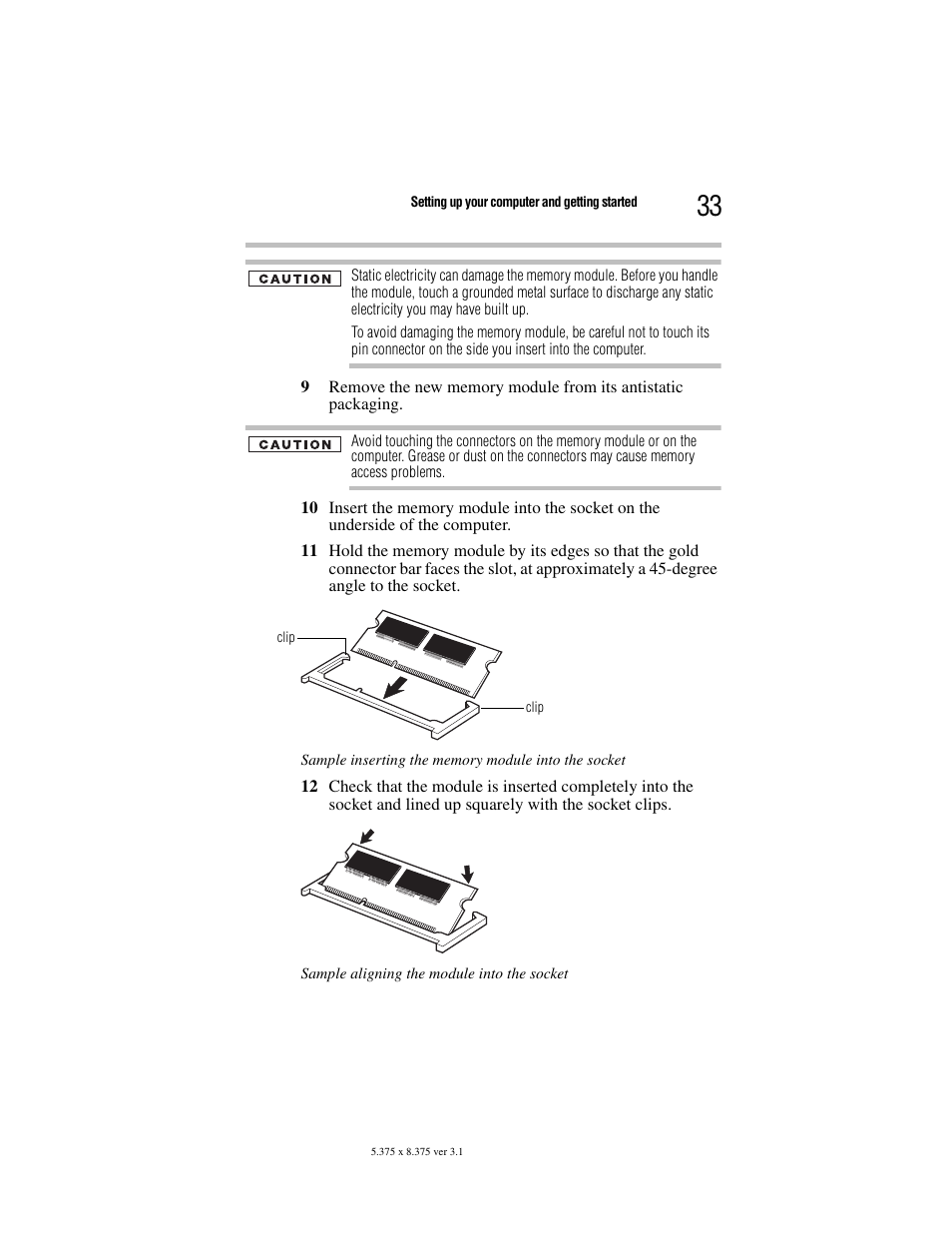 Toshiba Satellite A100/A105 User Manual | Page 33 / 72