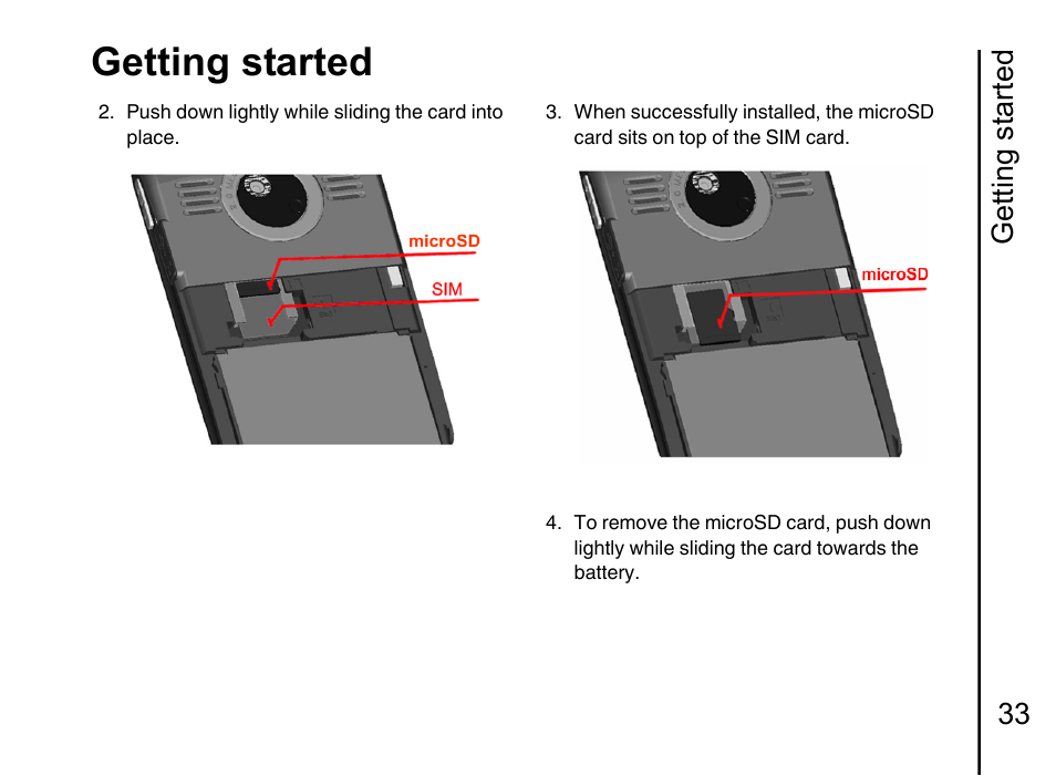 Getting started, Getting started 33 | Toshiba Portege G710 User Manual | Page 34 / 140