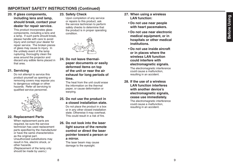 Toshiba TDP-EX20 User Manual | Page 5 / 50
