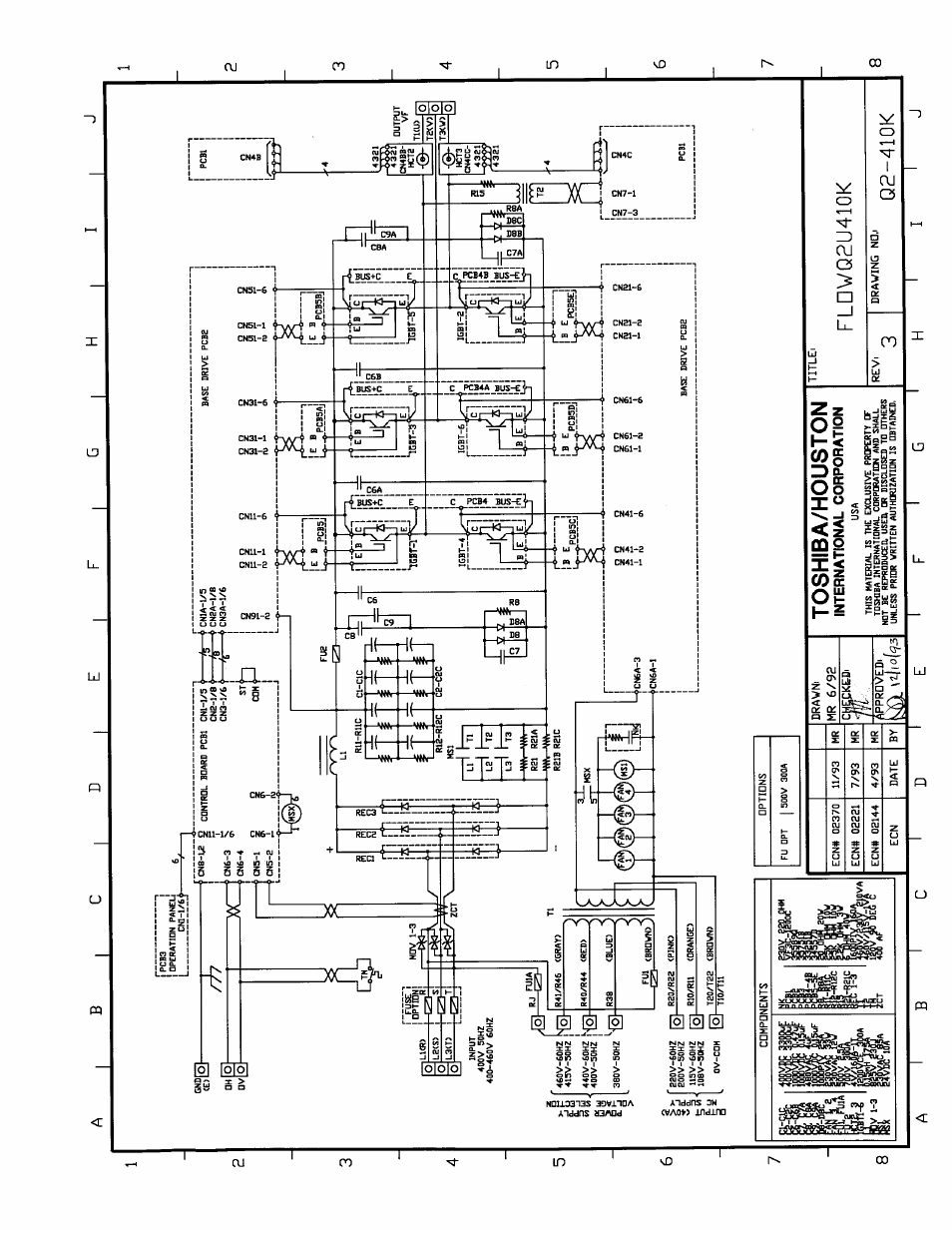 Fldwq2u410k, Q2-410k, Toshiba/houston | International corporation | Toshiba Q-Flowsaver II User Manual | Page 102 / 107