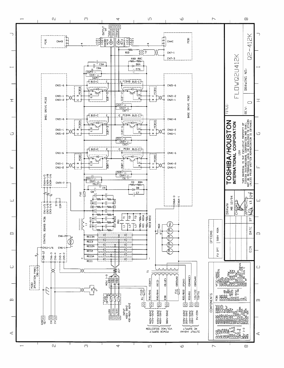 Toshiba/houston, Fldwq2u412k, Y- 1 | International corporation | Toshiba Q-Flowsaver II User Manual | Page 103 / 107