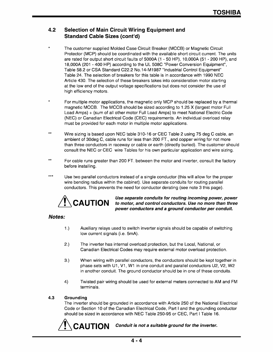 Caution, Toshiba | Toshiba Q-Flowsaver II User Manual | Page 18 / 107