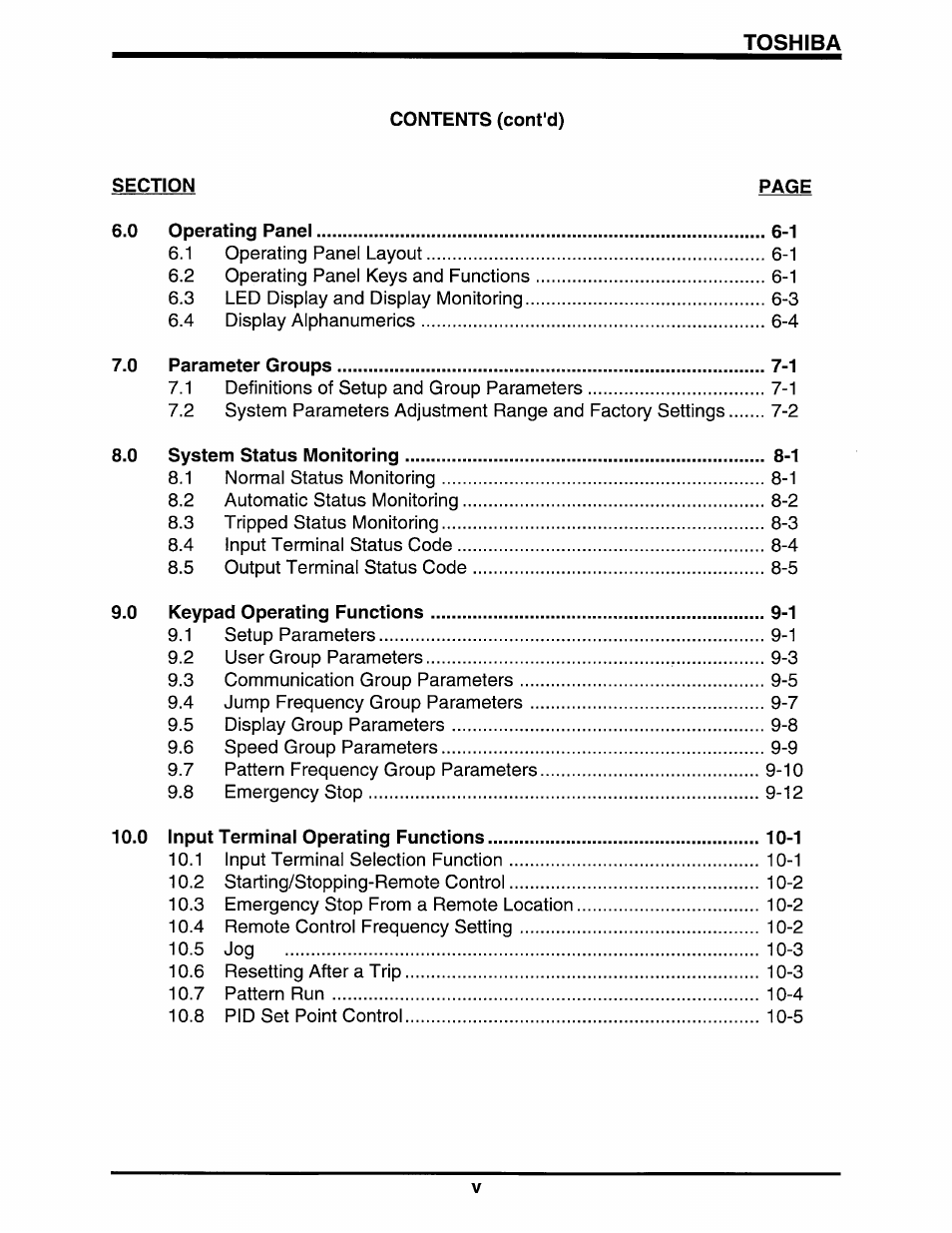 Toshiba Q-Flowsaver II User Manual | Page 6 / 107