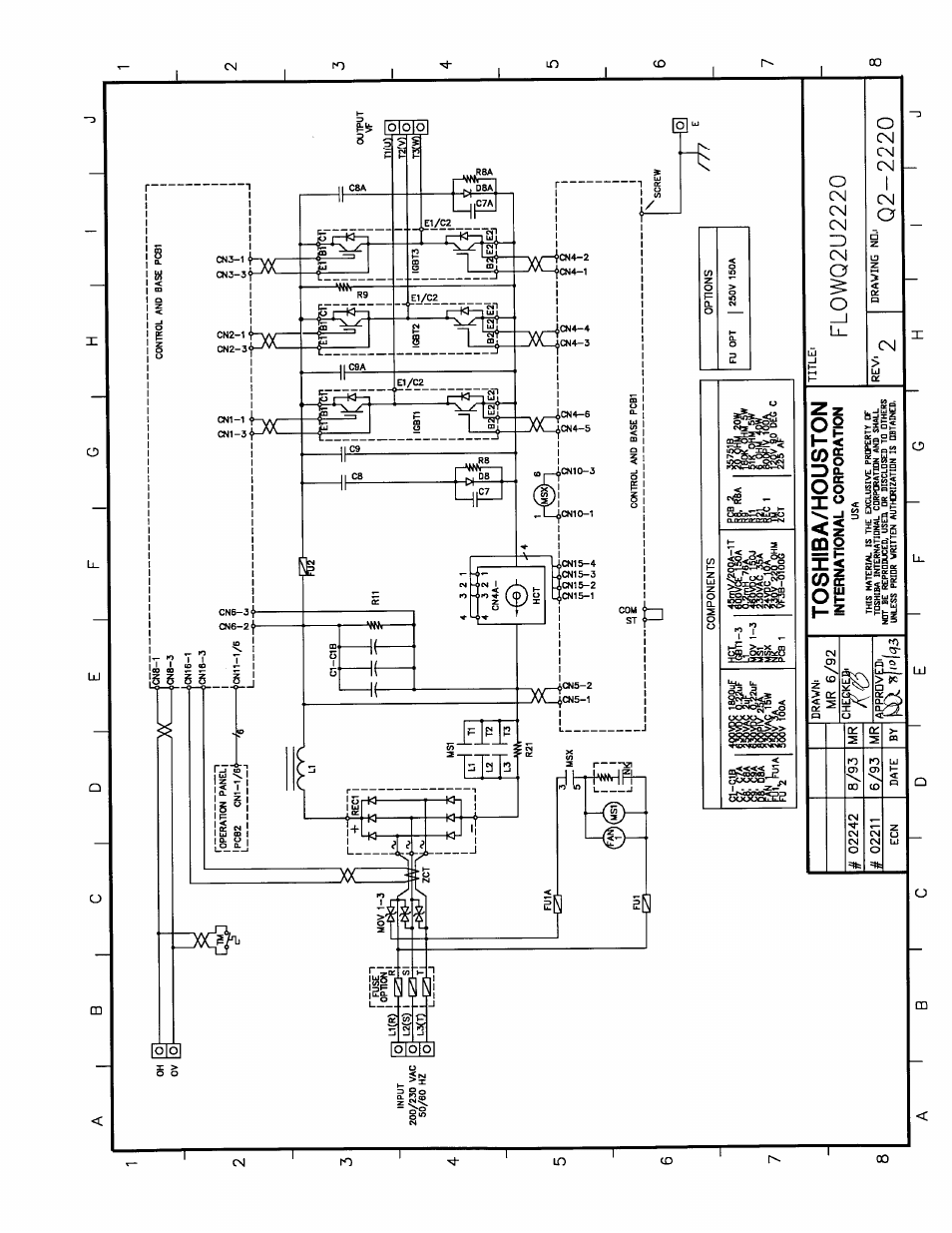 Toshiba/houston, Flowq2u2220, Q2-2220 | International corporation | Toshiba Q-Flowsaver II User Manual | Page 88 / 107