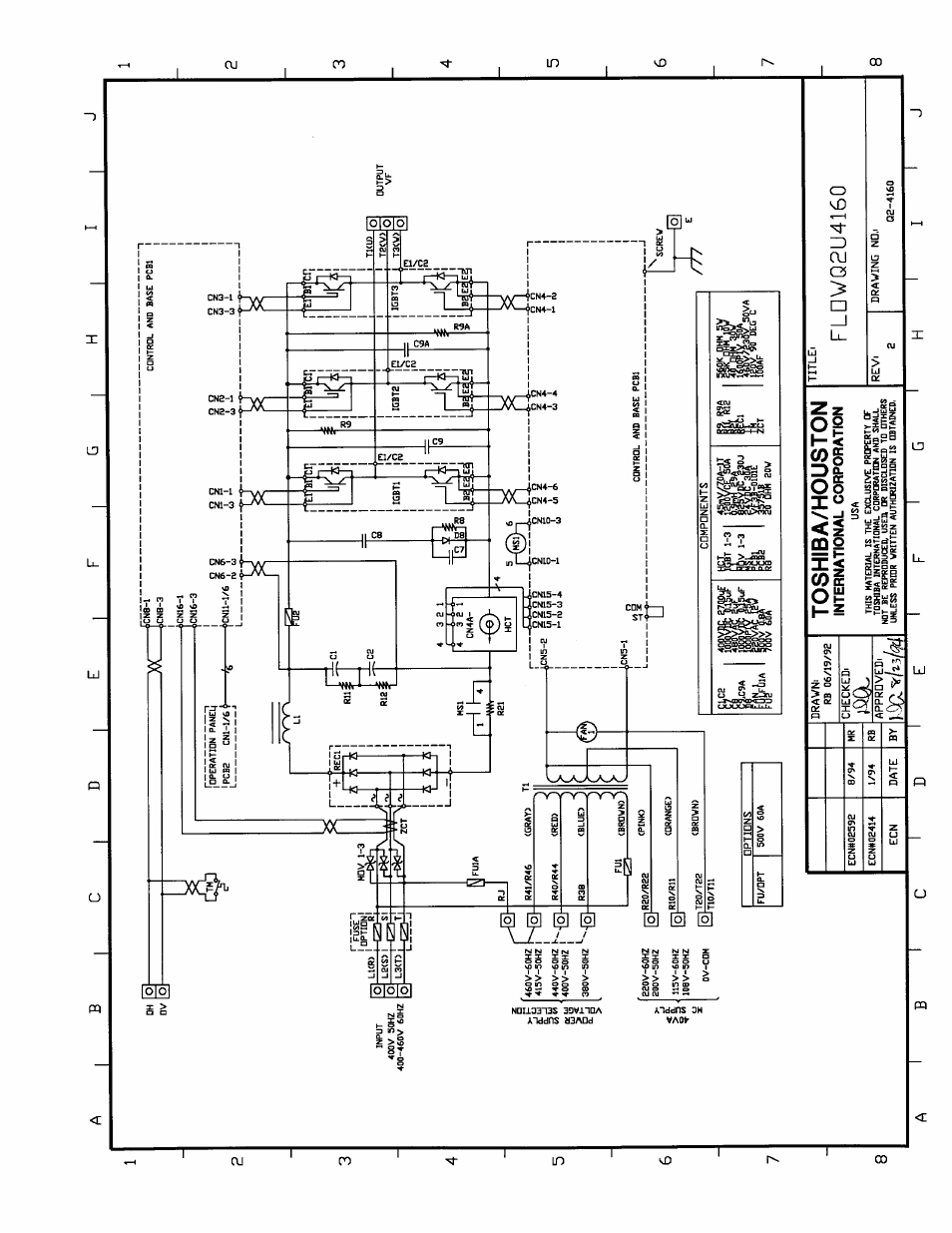 Toshiba/houston, International corporation | Toshiba Q-Flowsaver II User Manual | Page 94 / 107