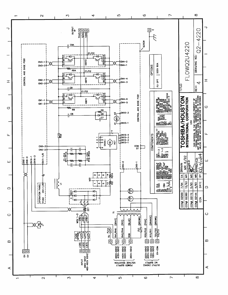 Toshiba/houston, Fl0wq2u4220, Q2-4220 | International corporation, 1i88üf pi | Toshiba Q-Flowsaver II User Manual | Page 95 / 107