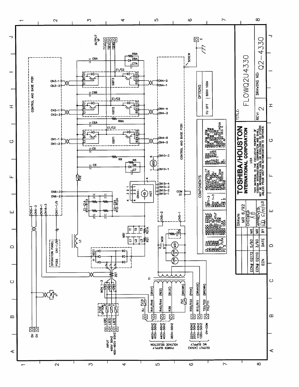 Toshiba/houston, Fl0wq2u4330, Q2-4330 | International corporation | Toshiba Q-Flowsaver II User Manual | Page 97 / 107
