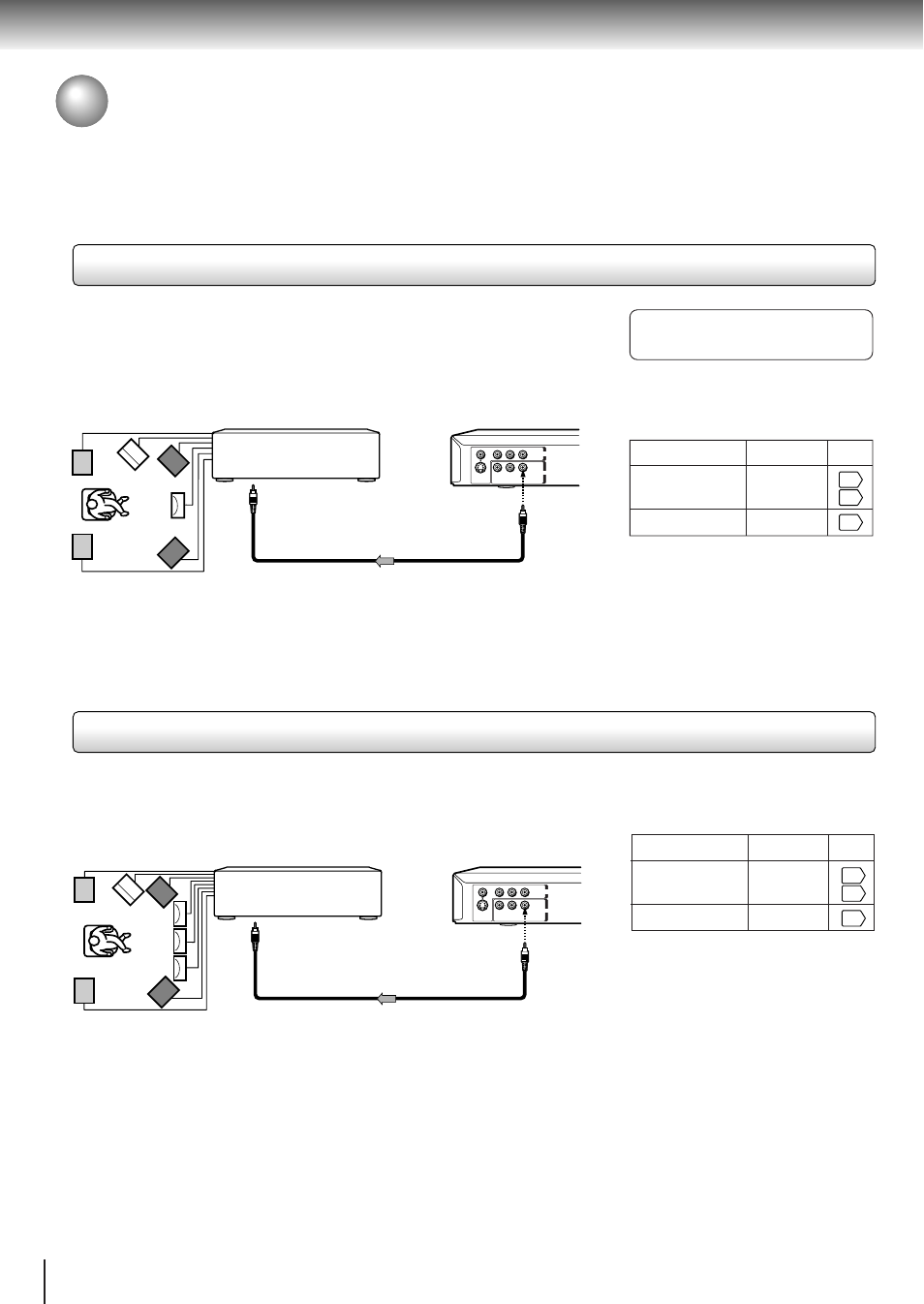 Connecting to optional equipment (continued), Connections | Toshiba SD-310V User Manual | Page 21 / 59