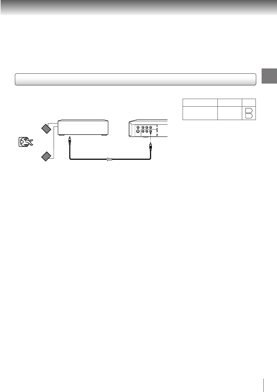 Connections, Make the following setting | Toshiba SD-310V User Manual | Page 22 / 59