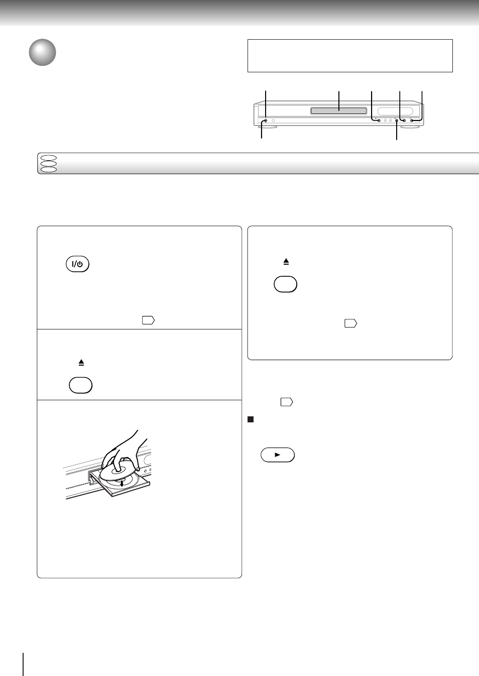 Playing a disc, Basic playback | Toshiba SD-310V User Manual | Page 24 / 59