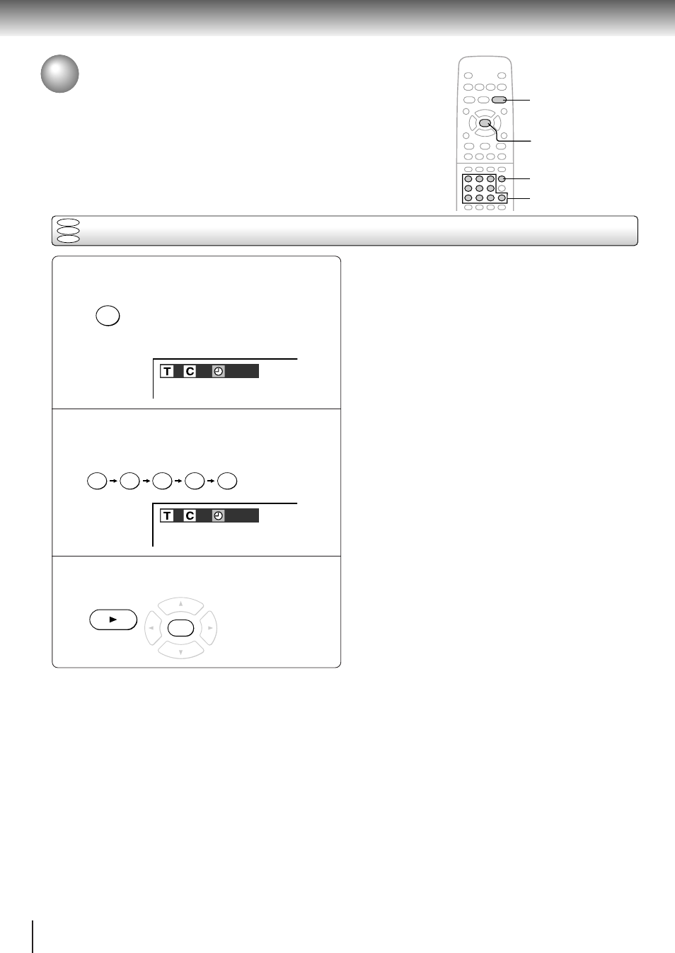 Accessing a specific location directly, Entering the time counter of the desired location | Toshiba SD-310V User Manual | Page 32 / 59