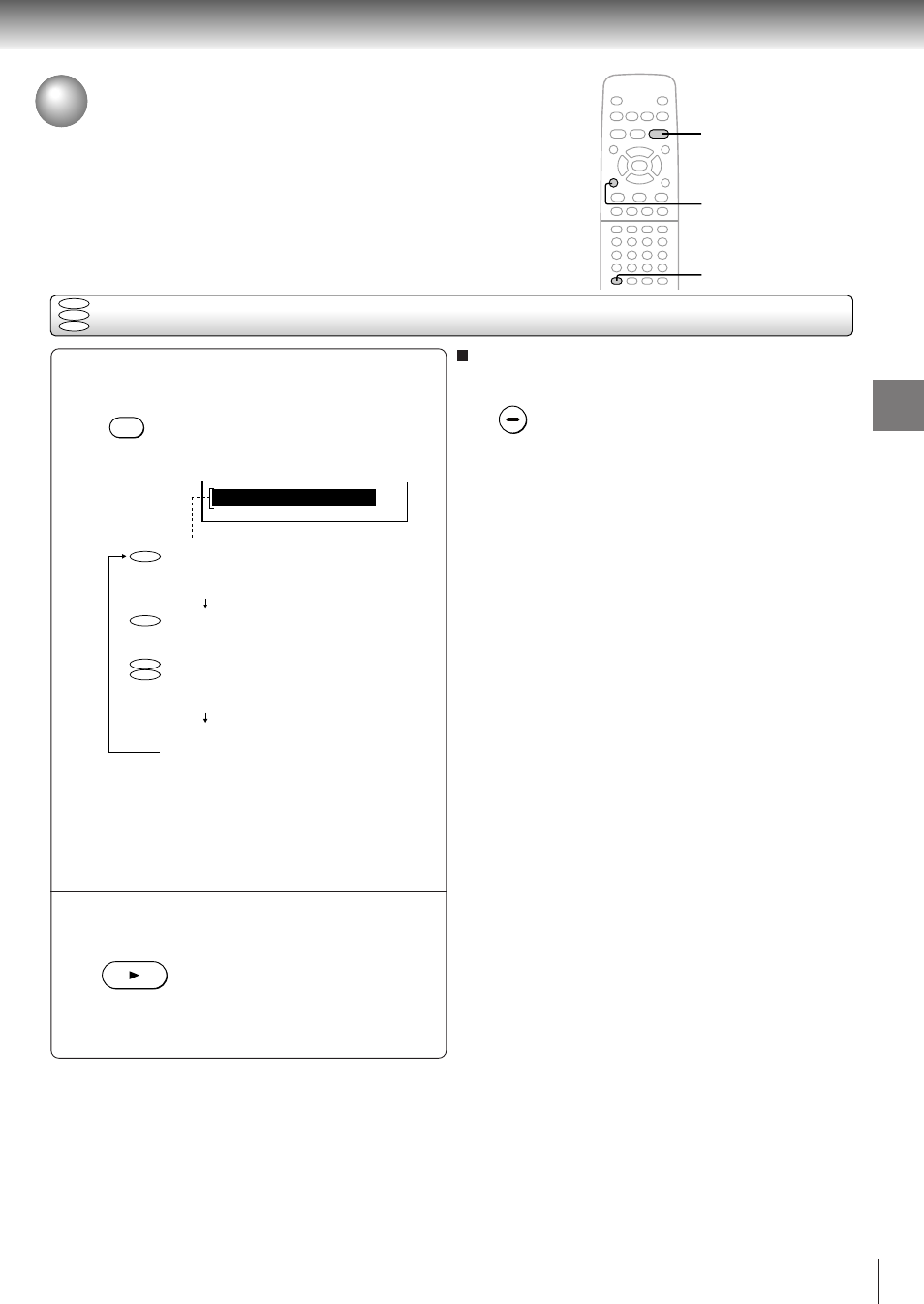 Playing in random order, Playing titles, chapters or tracks in random order | Toshiba SD-310V User Manual | Page 35 / 59