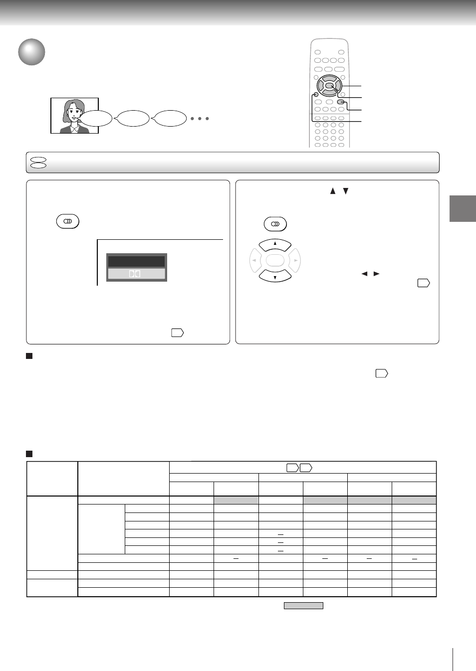 Selecting a language, Selecting a playback audio setting, Press audio during playback | Toshiba SD-310V User Manual | Page 41 / 59