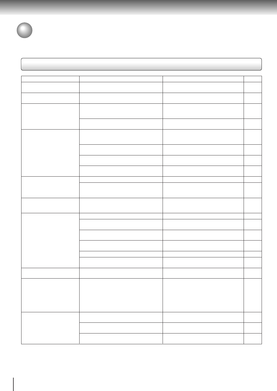 Before calling service personnel, Symptoms and correction | Toshiba SD-310V User Manual | Page 55 / 59