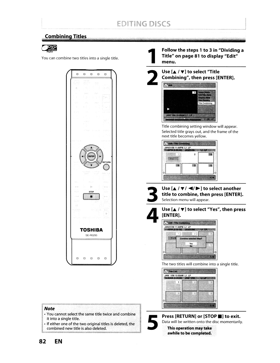 Toshiba D-VR610KU User Manual | Page 82 / 117