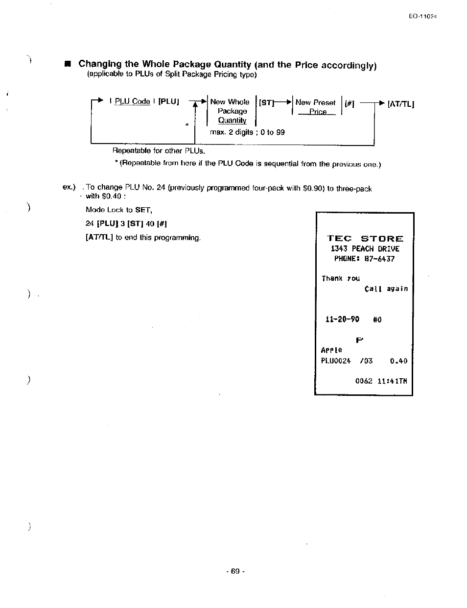 U-20-90 «0 | Toshiba TEC MA-1600-100 User Manual | Page 139 / 157