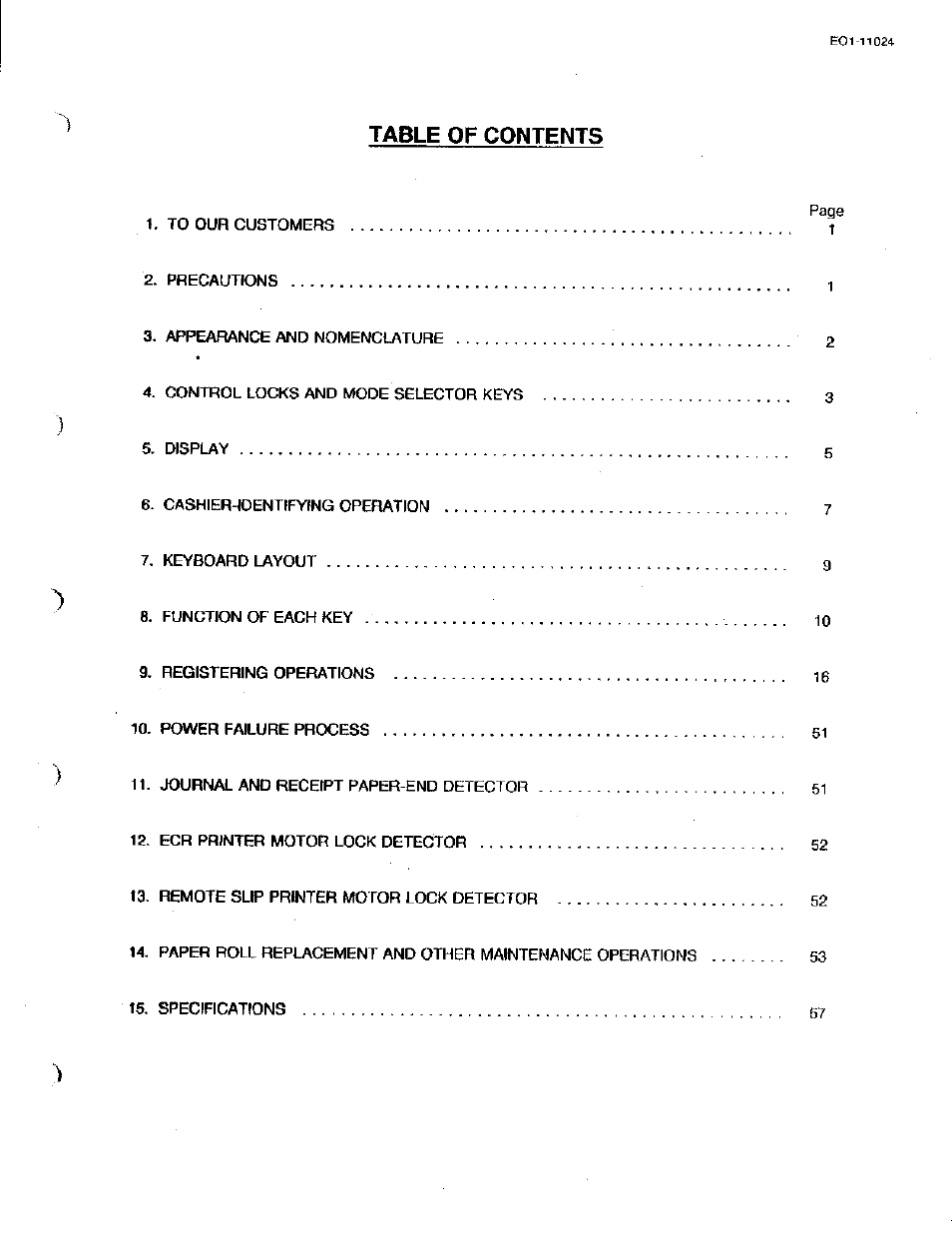 Toshiba TEC MA-1600-100 User Manual | Page 5 / 157