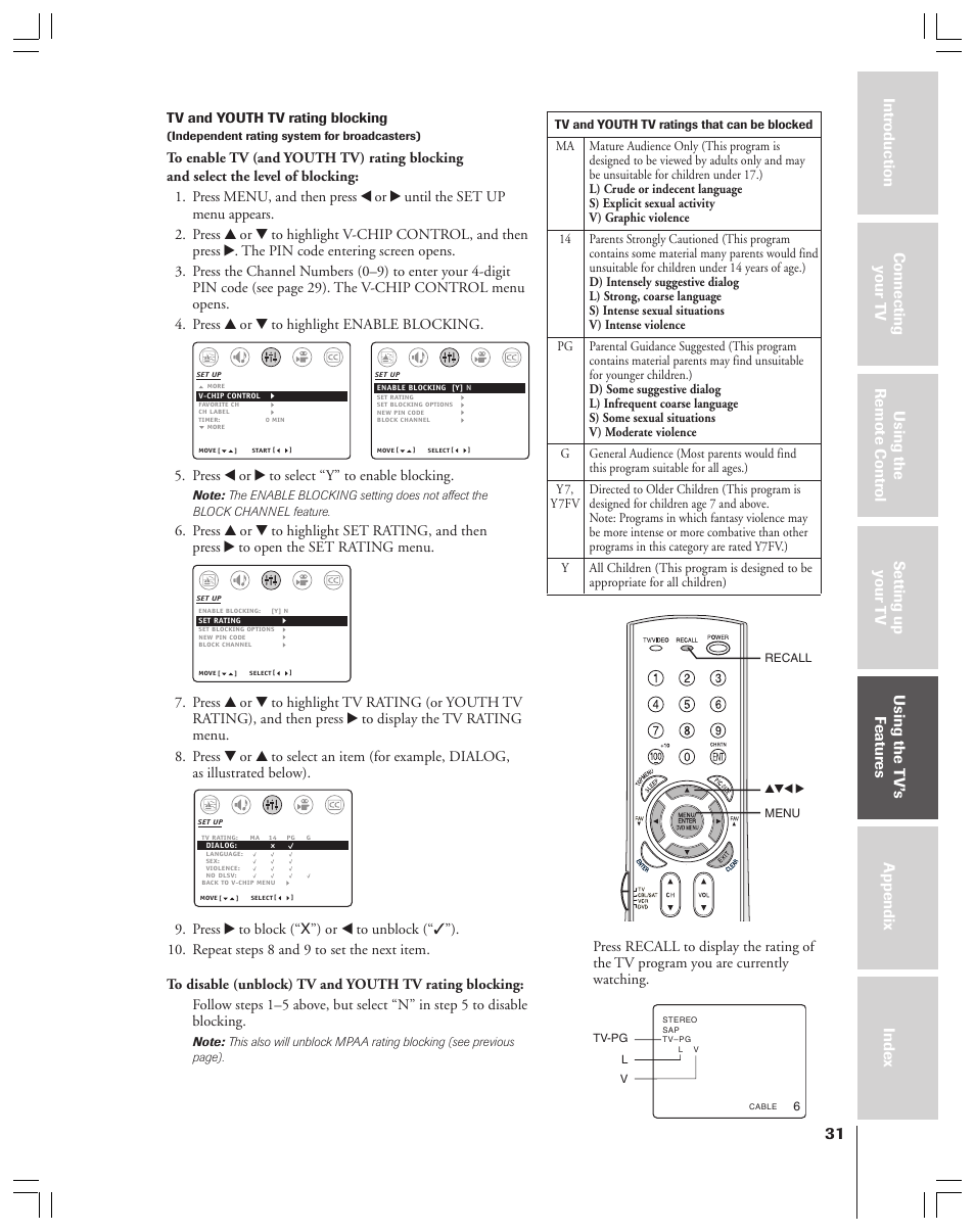 Toshiba 32AF44 User Manual | Page 31 / 48