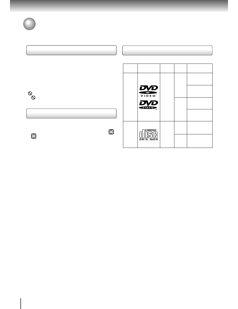 About this owner’s manual, Playable discs | Toshiba SD-1600 User Manual | Page 10 / 46