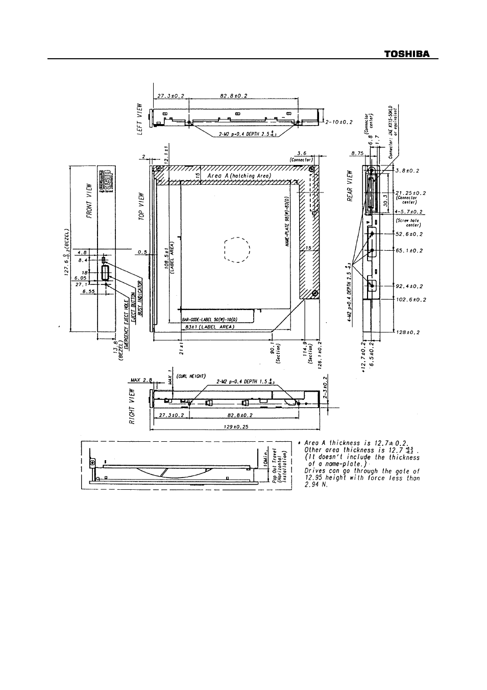 Toshiba SR-C8002 User Manual | Page 13 / 31