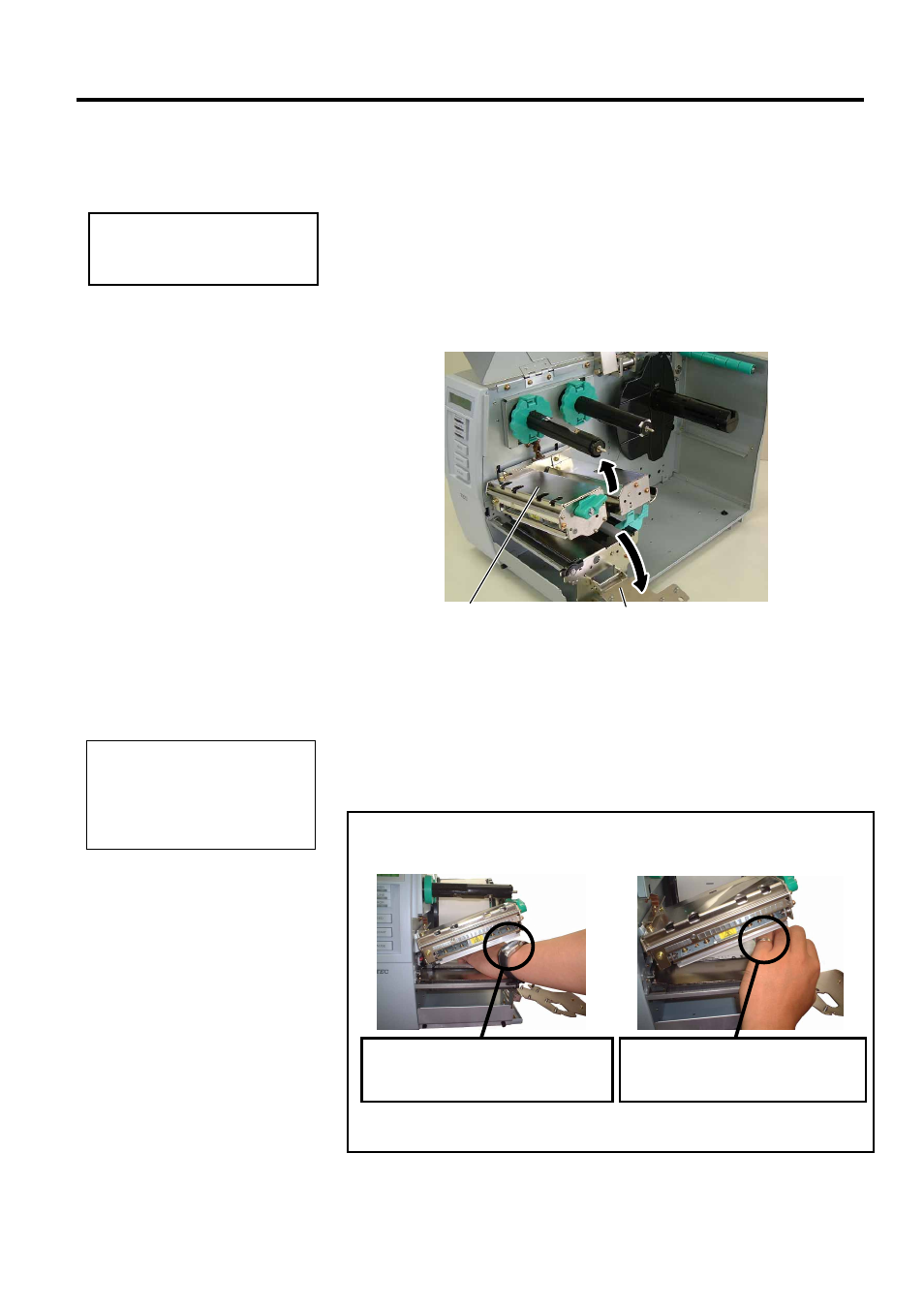 Removing jammed media, 3 removing jammed media | Toshiba B-SX4T Series User Manual | Page 36 / 54