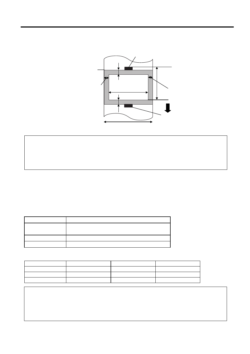 Ribbon, A1.4 ribbon, A1.3.4 effective print area (cont.) | Toshiba B-SX4T Series User Manual | Page 42 / 54
