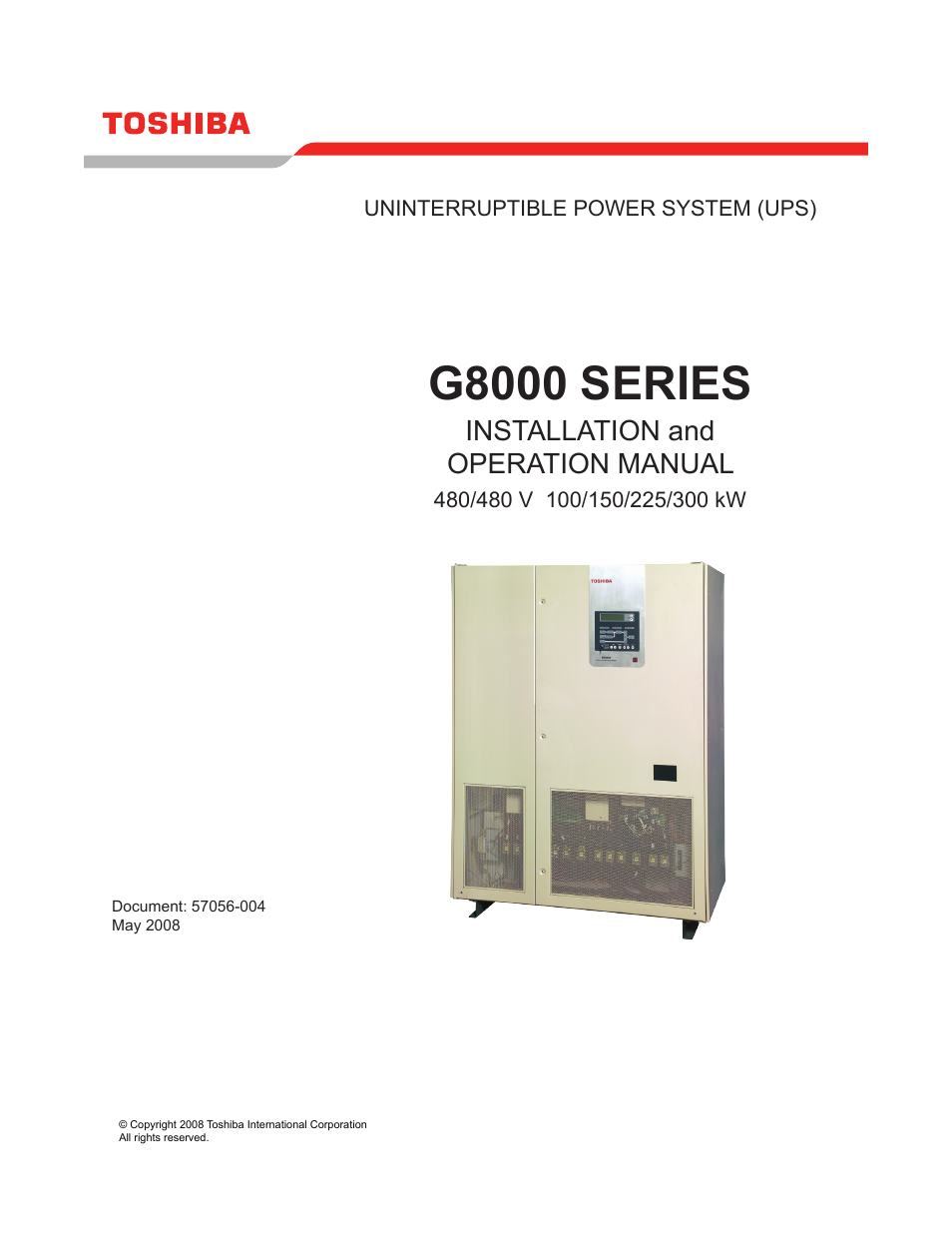 Toshiba G8000 User Manual | 79 pages