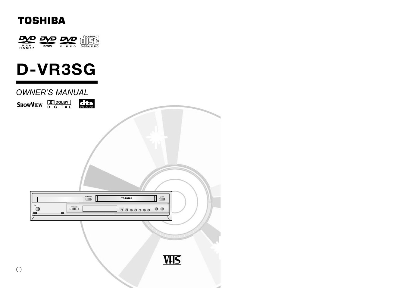 Toshiba D-VR3SG User Manual | 56 pages