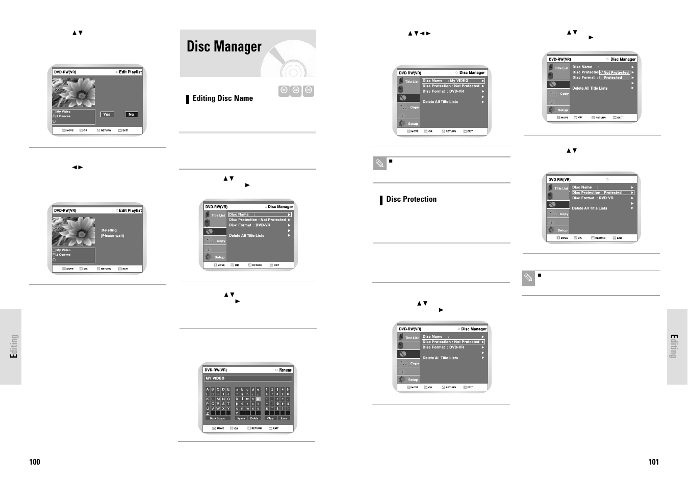 Disc manager | Toshiba D-VR3SG User Manual | Page 51 / 56