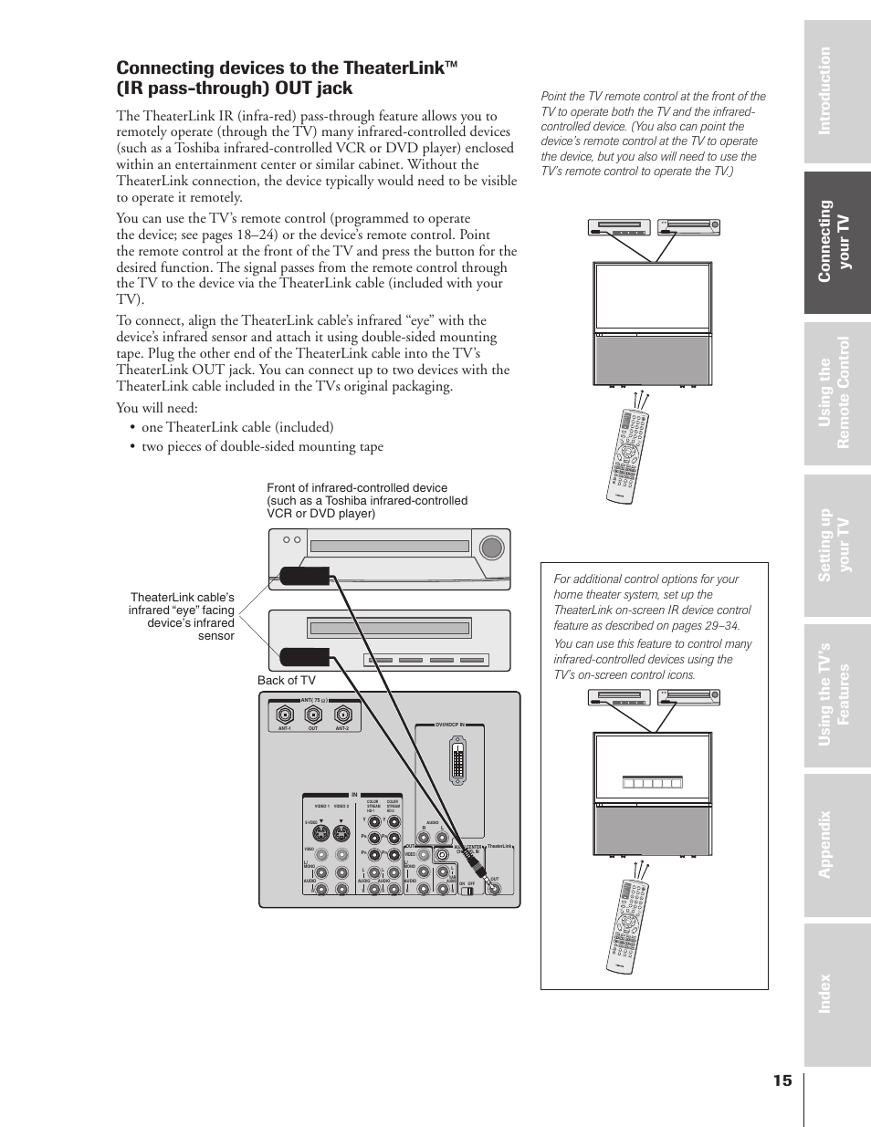 Toshiba 46HX83 User Manual | Page 15 / 76