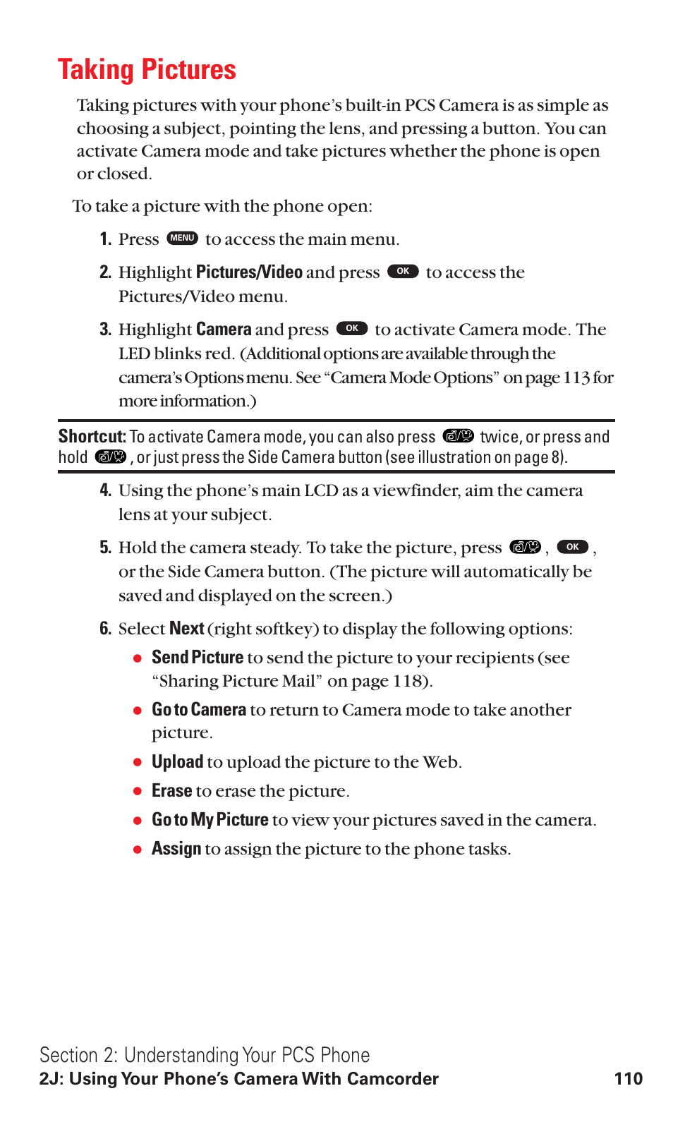 Taking pictures | Toshiba VM4050 User Manual | Page 121 / 249