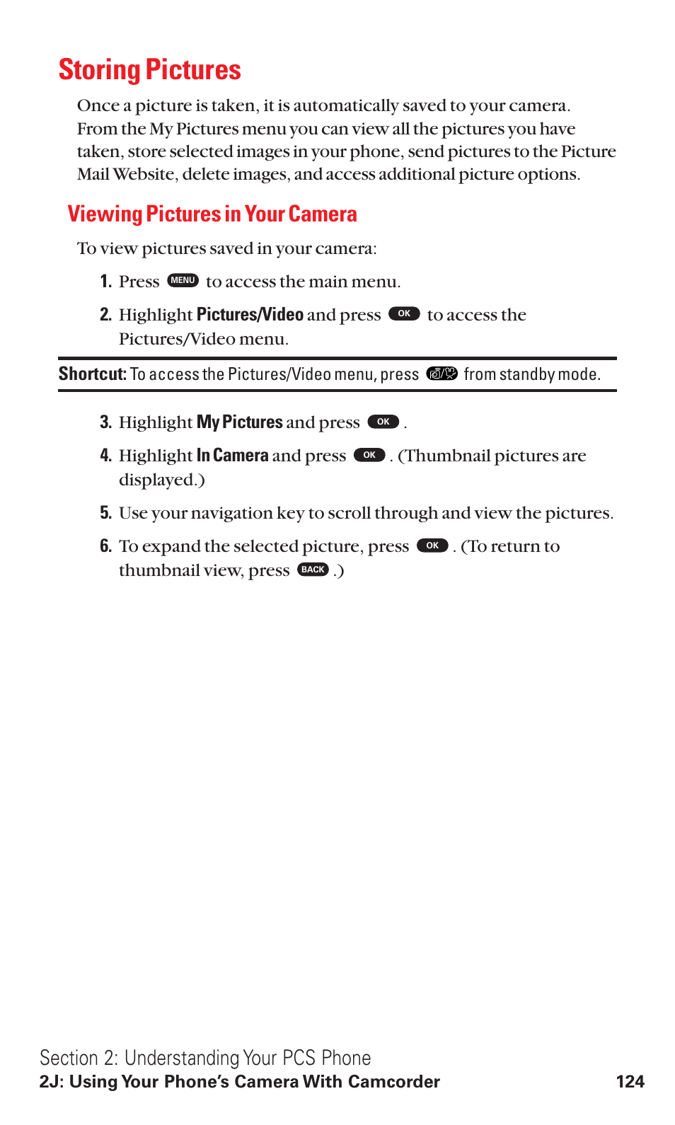 Storing pictures, Viewing pictures in your camera | Toshiba VM4050 User Manual | Page 135 / 249