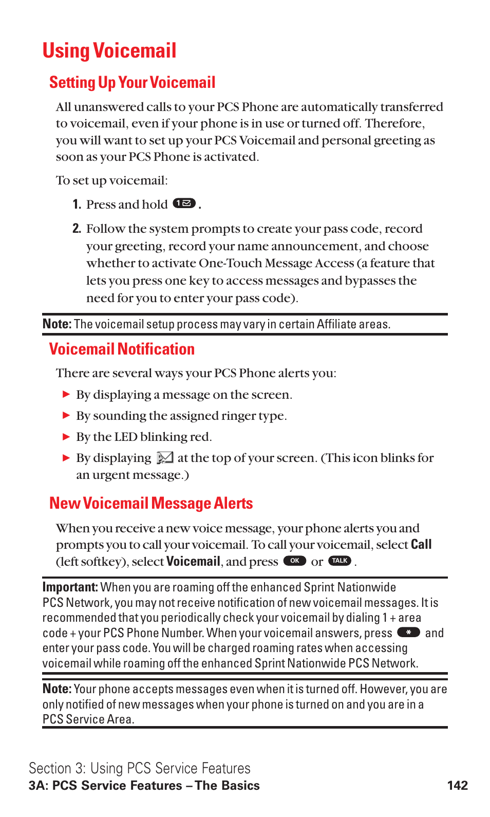 Using voicemail, Setting up your voicemail, Voicemail notification | New voicemail message alerts | Toshiba VM4050 User Manual | Page 153 / 249