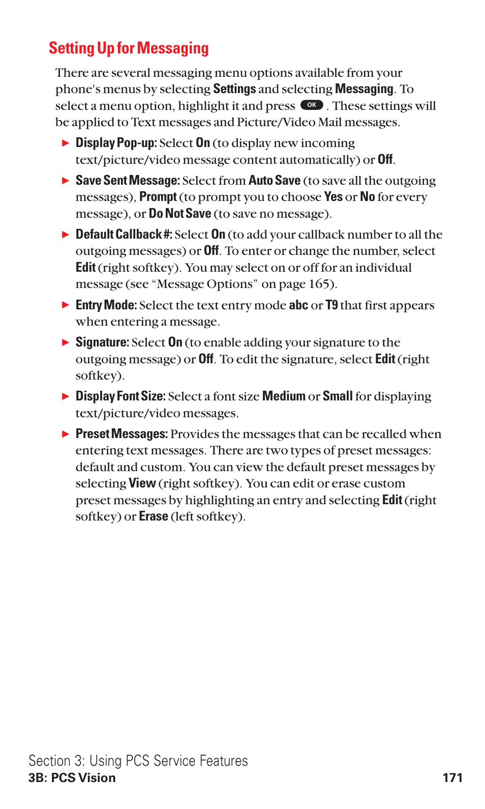 Setting up for messaging | Toshiba VM4050 User Manual | Page 182 / 249