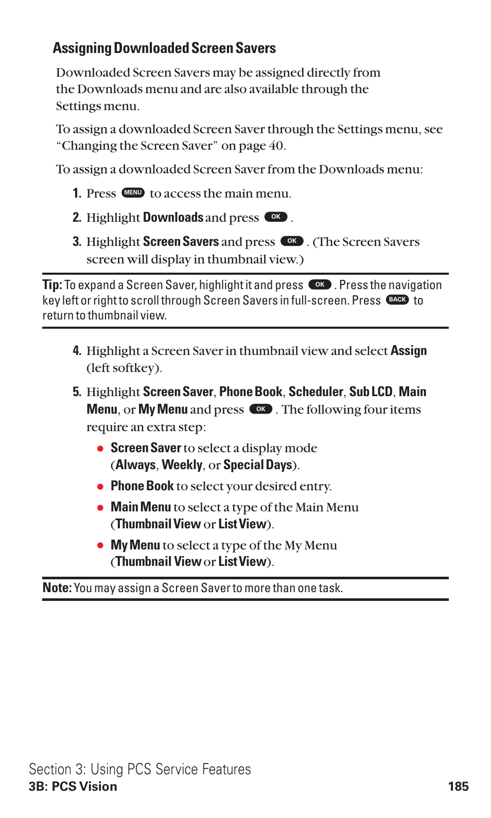 Assigning downloaded screen savers | Toshiba VM4050 User Manual | Page 196 / 249