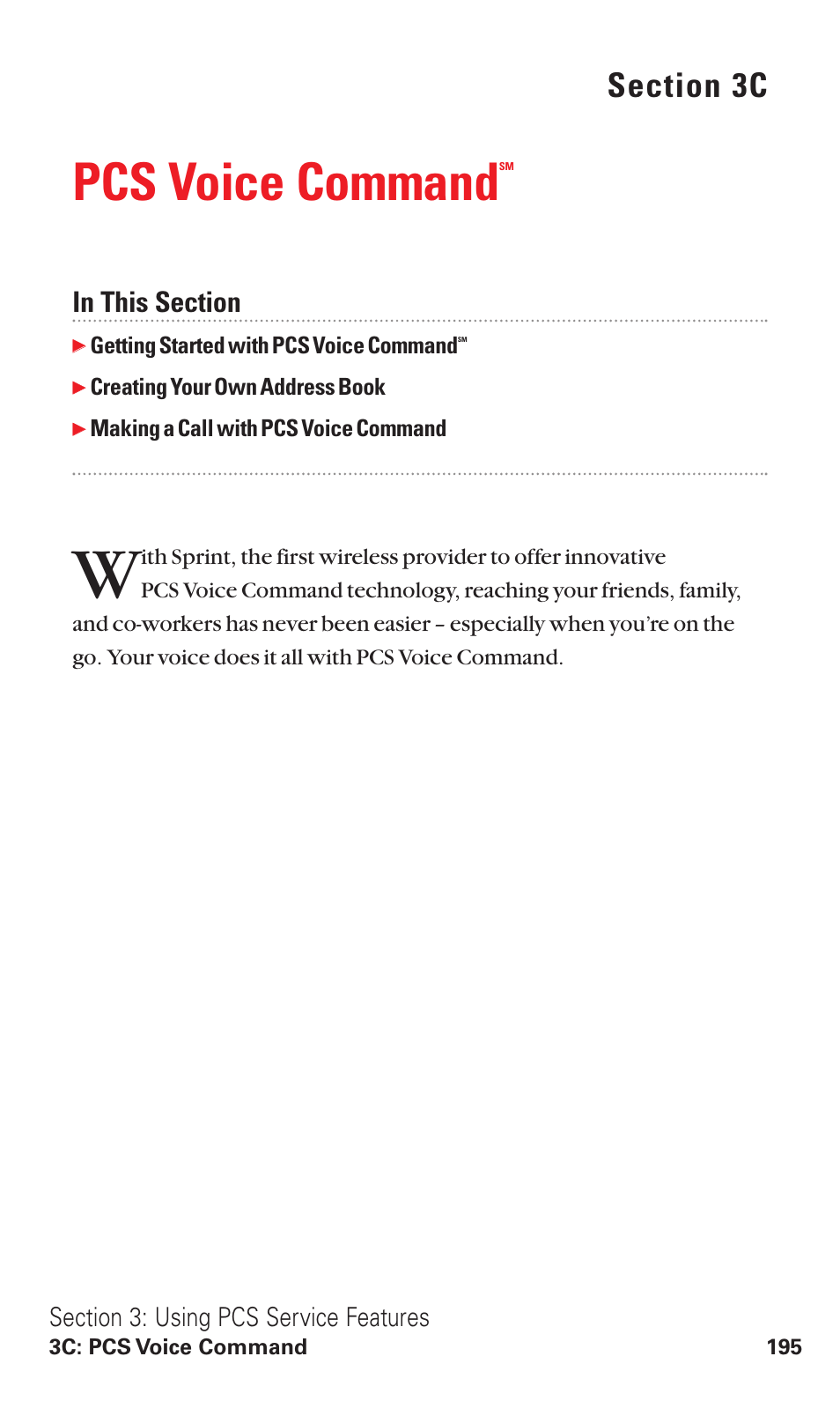 3c. pcs voice command, Pcs voice command | Toshiba VM4050 User Manual | Page 206 / 249