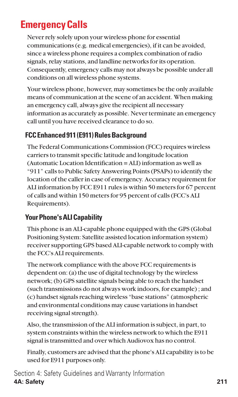 Emergency calls | Toshiba VM4050 User Manual | Page 222 / 249