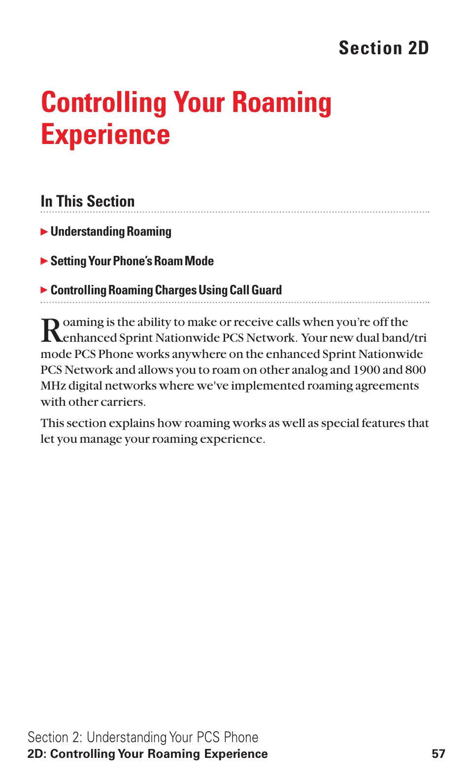 2d. controlling your roaming experience, Controlling your roaming experience | Toshiba VM4050 User Manual | Page 68 / 249