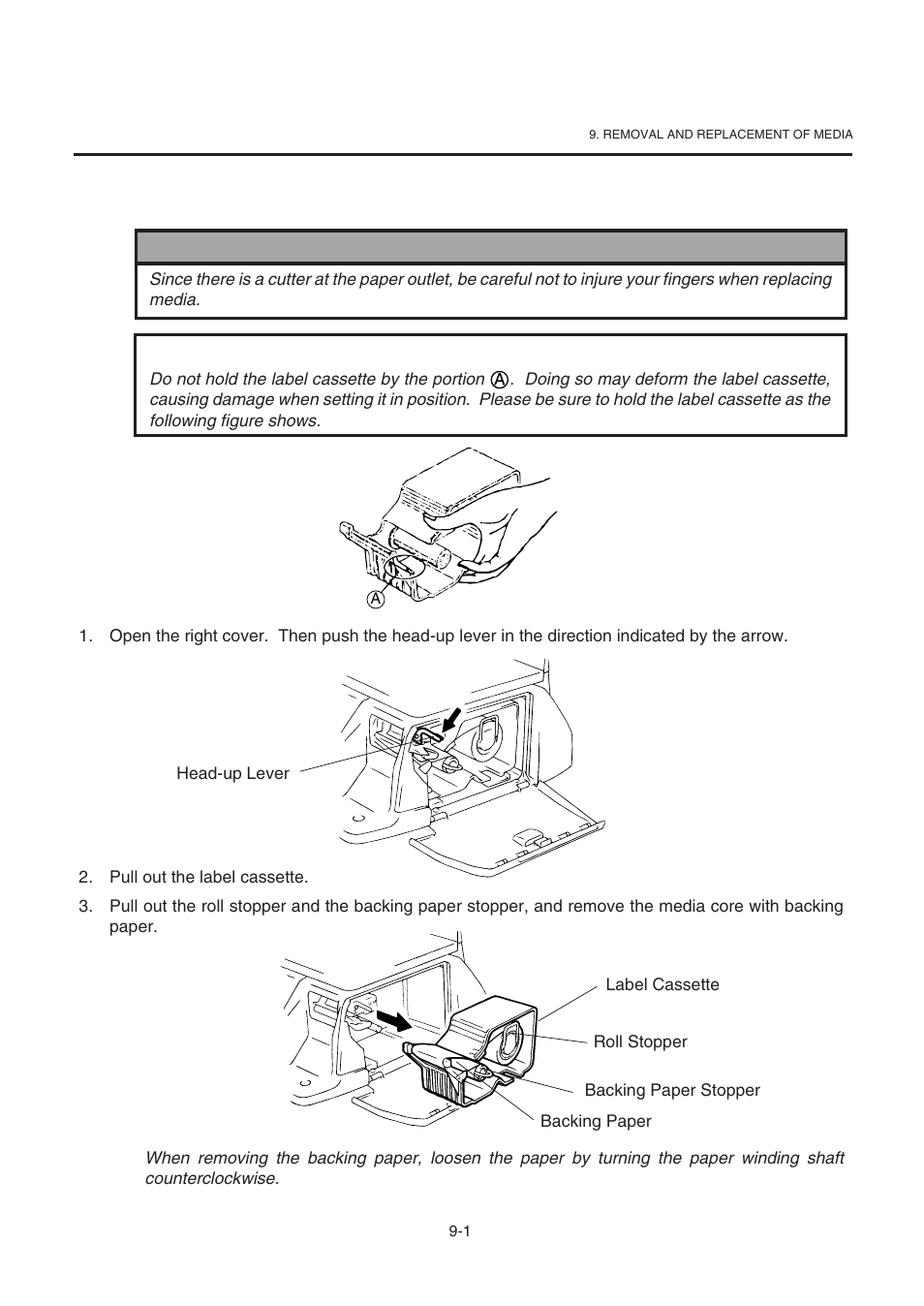 Removal and replacement of media | Toshiba TEC SL-9000-ESB-X SERIES User Manual | Page 23 / 72