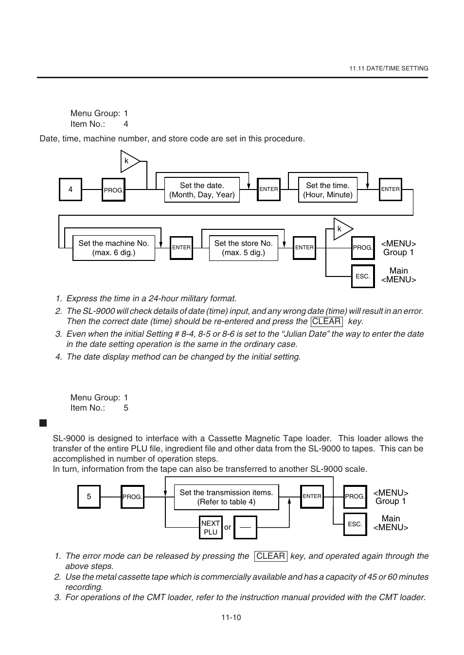 6 cmt/pl3, 5 date/time, 5 date/time setting | 6 cmt/pl-3 | Toshiba TEC SL-9000-ESB-X SERIES User Manual | Page 35 / 72