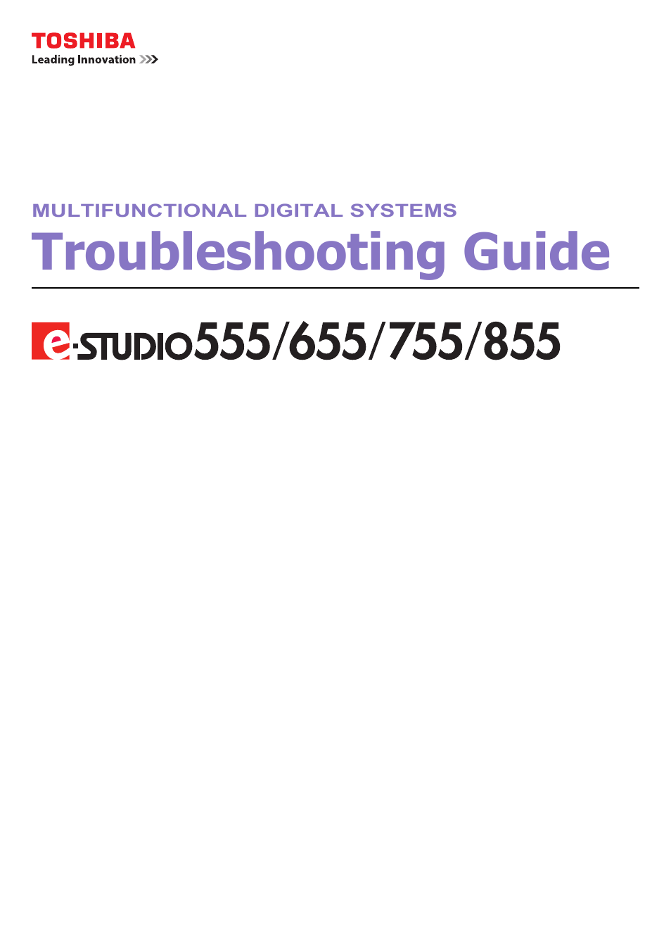 Toshiba E-STUDIO 755 User Manual | 104 pages