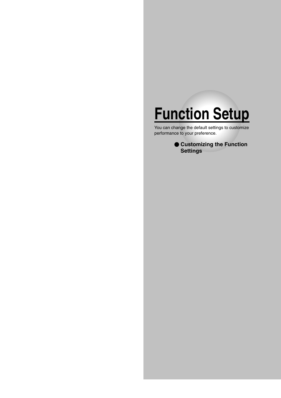 Function setup | Toshiba D-R1SU User Manual | Page 117 / 144