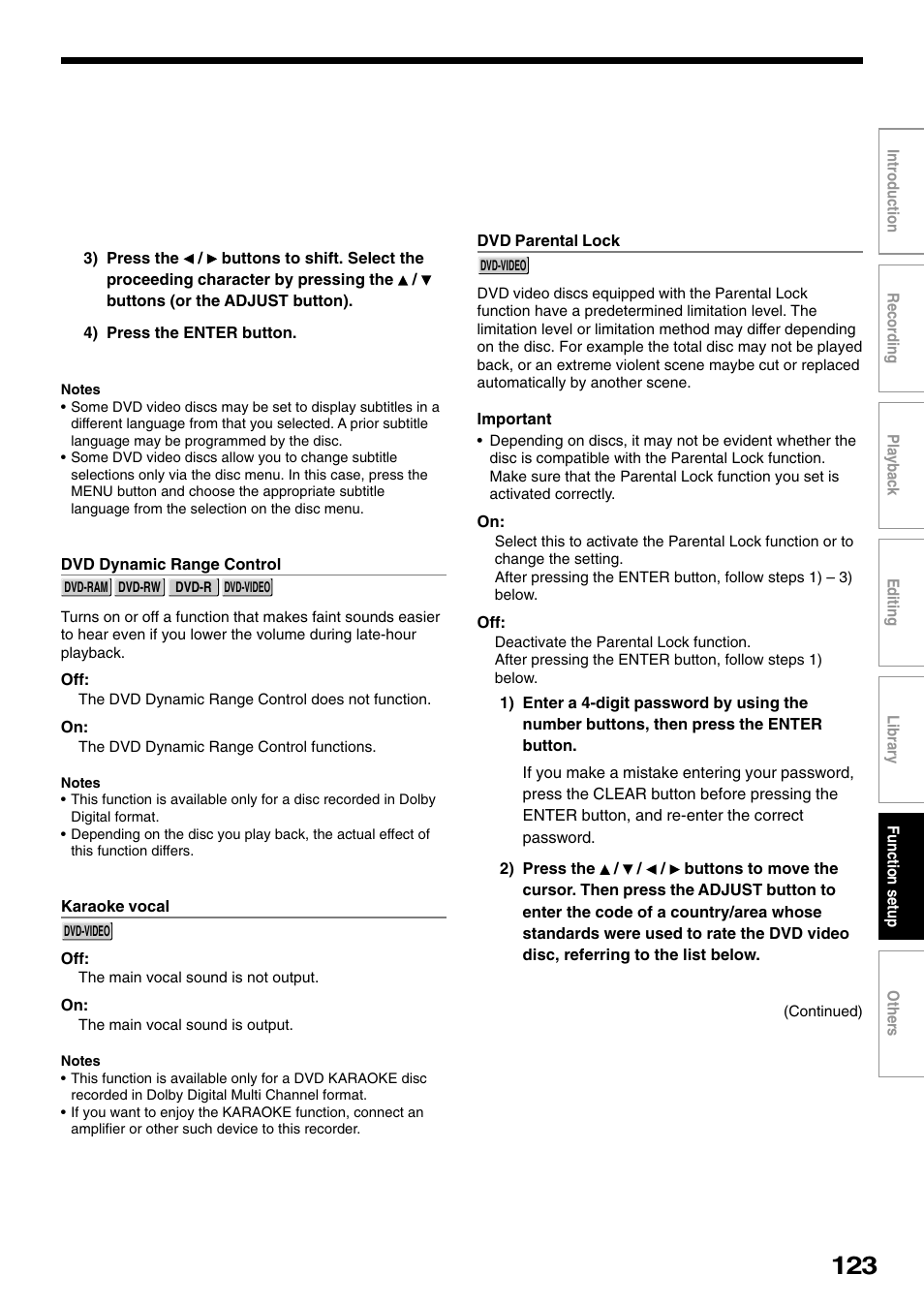 Toshiba D-R1SU User Manual | Page 123 / 144