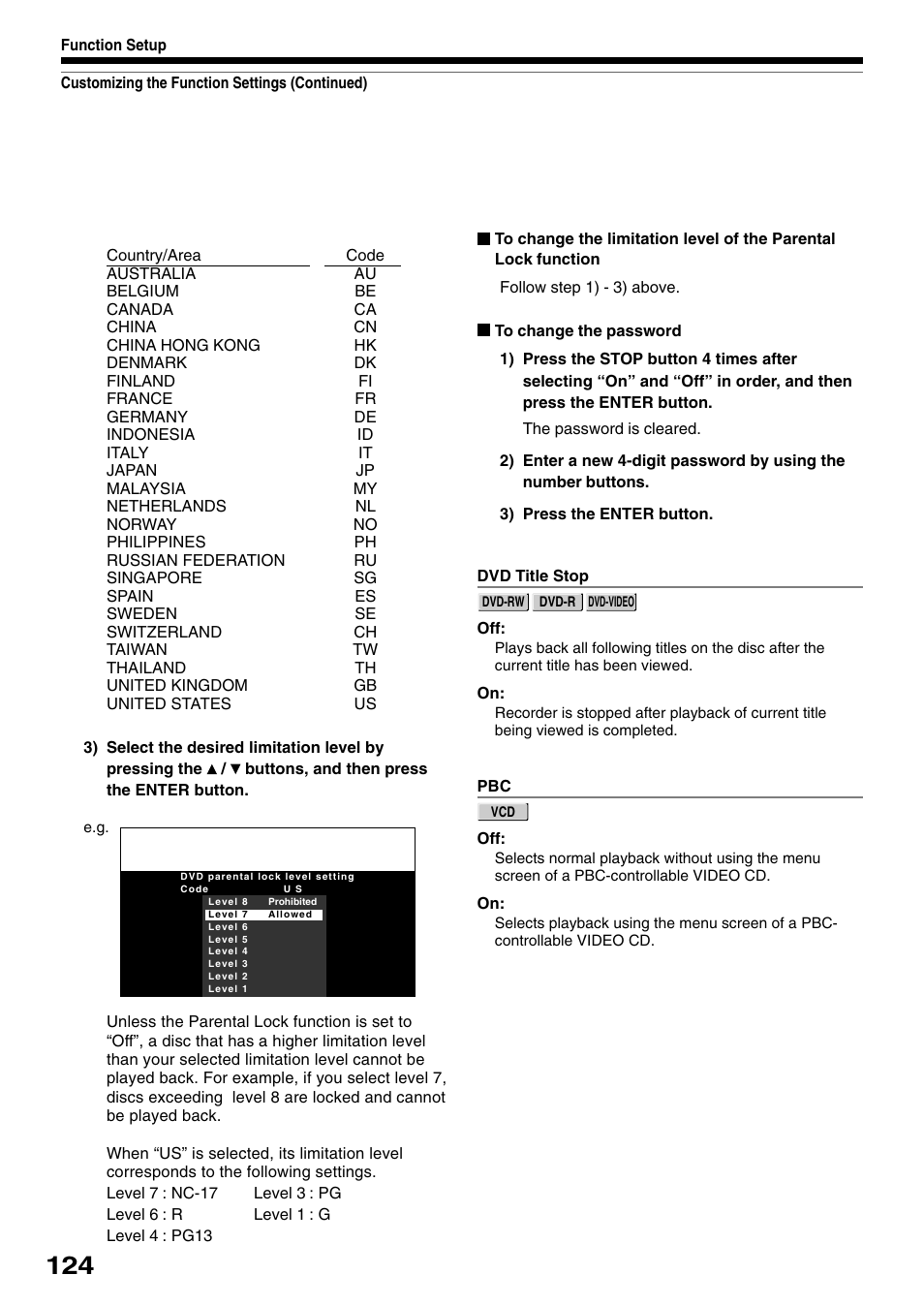 Toshiba D-R1SU User Manual | Page 124 / 144