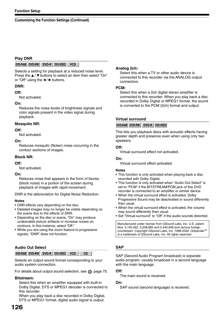 Toshiba D-R1SU User Manual | Page 126 / 144