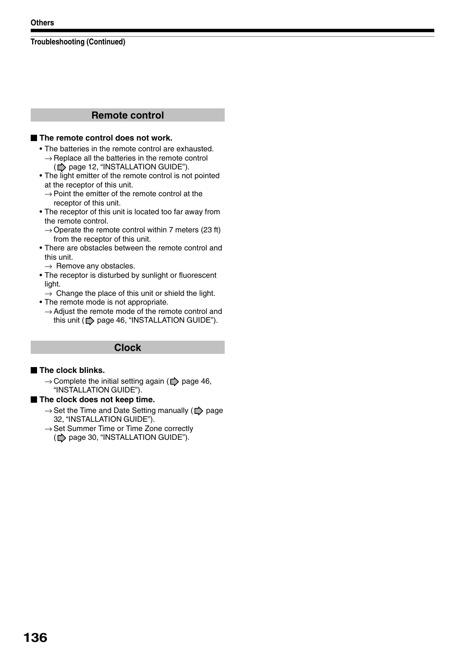 Remote control, Clock | Toshiba D-R1SU User Manual | Page 136 / 144