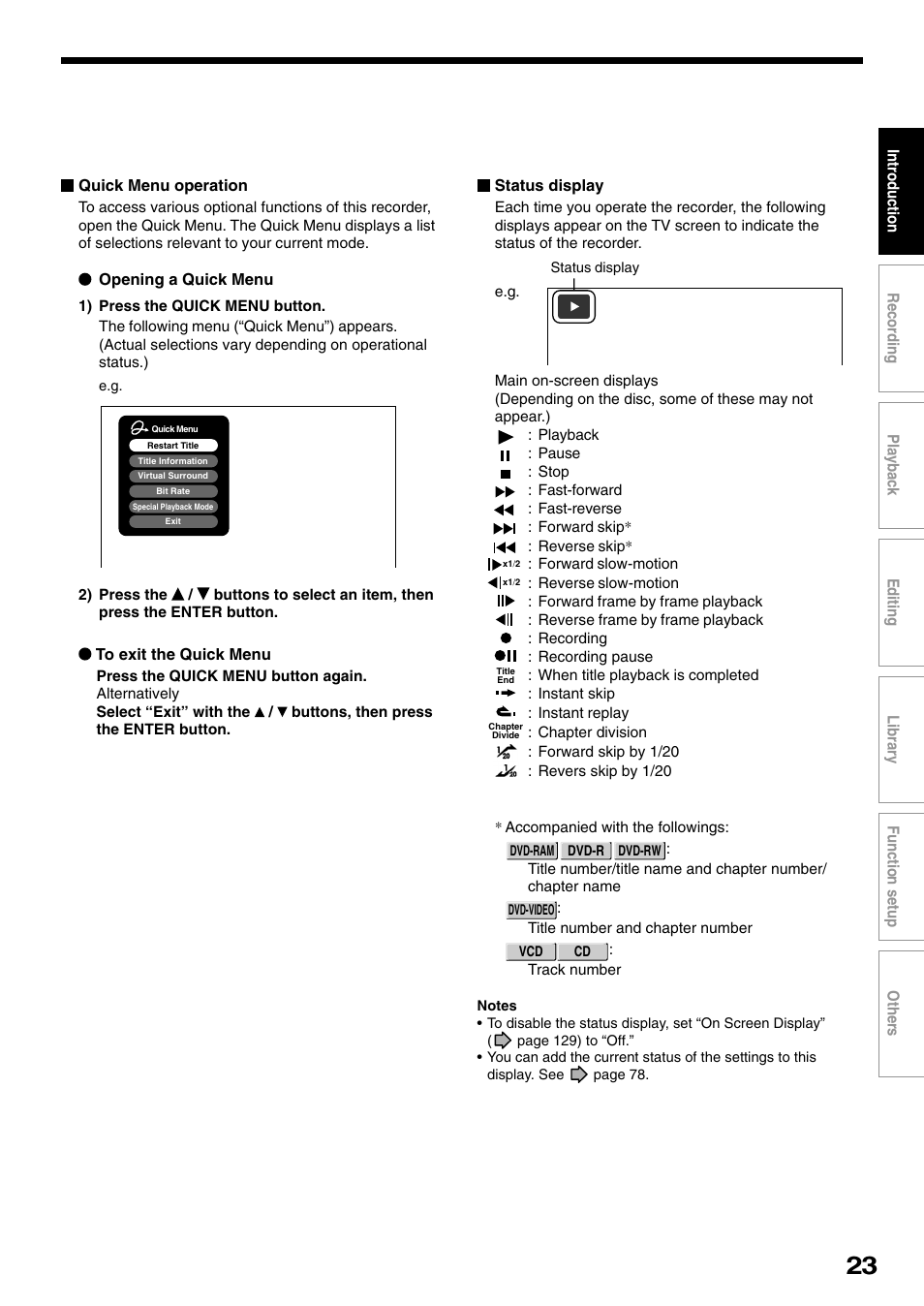 Toshiba D-R1SU User Manual | Page 23 / 144