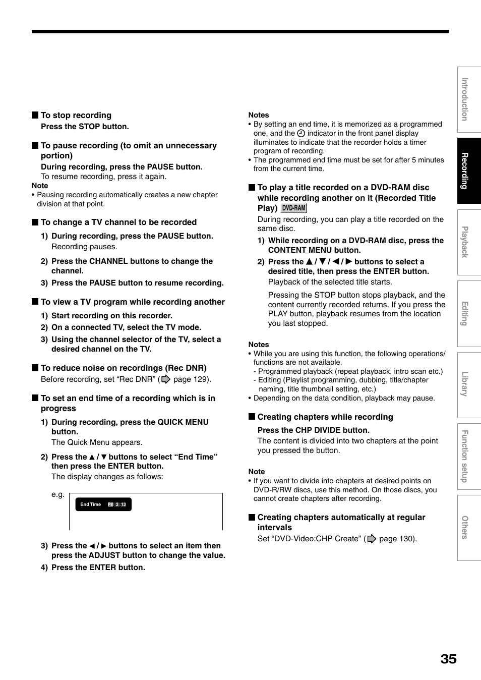 Toshiba D-R1SU User Manual | Page 35 / 144