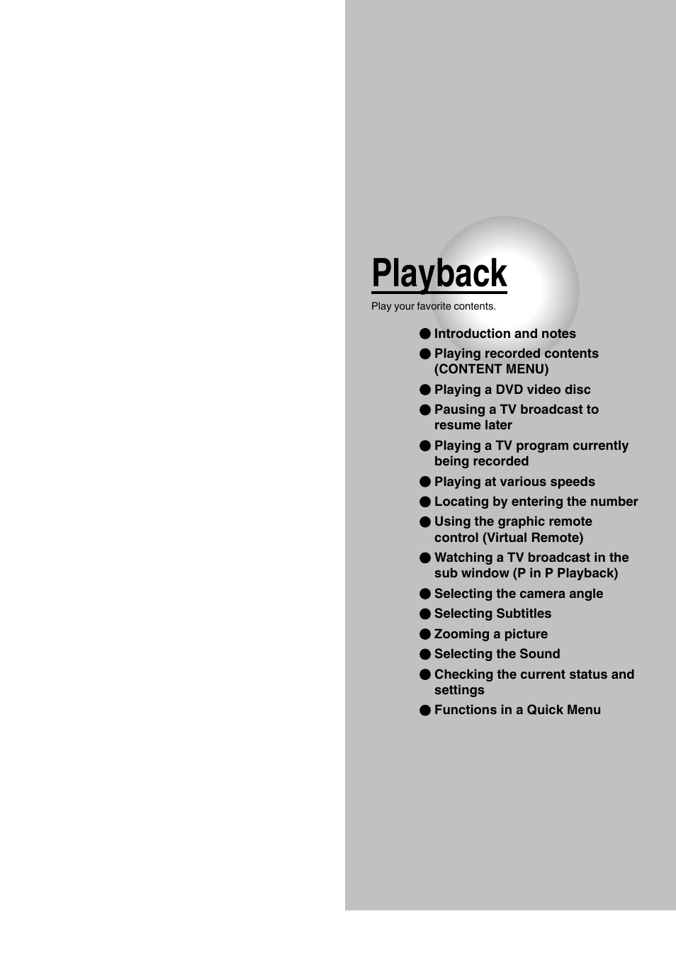 Playback | Toshiba D-R1SU User Manual | Page 51 / 144